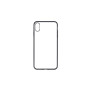 We Coque de protection RUBBER APPLE IPHONE XS: Dos transparent contour mat noir-