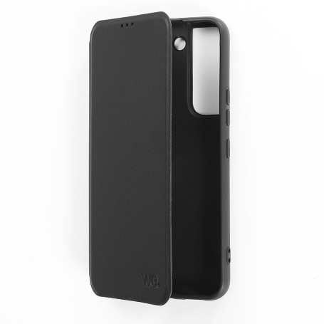 WE Etui folio CLASSIQUE SAMSUNG S22 Noir: anti-chocs - lger - ultra-fin   fonct