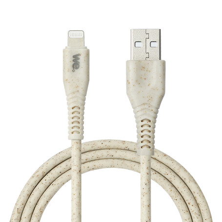 C ble Lightning/USB A biosourc avec 30% de matires recycles - 1m - Packaging