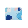 WE POP Pack Tapis de souris design bleu abstrait : 200x140x3mm + souris optique 