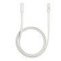 WE C ble USB-C/Lightning m le/m le plat 1m - blanc