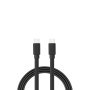 C ble USB-C m le/USB-C m le plat 1 m - Charge 60W (3A/20V) - USB 2.0 - noir - ne