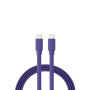 C ble USB-C m le/USB-C m le plat 1 m - Charge 60W (3A/20V) - USB 2.0 - violet -