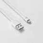 C ble Apple USB/lightning plat: vite de faire des noeuds 1m blanc - en silicone