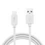 C ble USB/Lightning en silicone - 1m - blanc