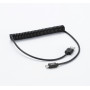 C ble USB / micro USB torsad 2m - noir