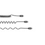 C ble USB / micro USB torsad 2m - noir