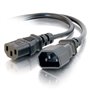 C2G Cordon d'extension d'alimentation pour ordinateur AWG 16 250 volts (IEC320 C13- IEC320 C14) de 1
