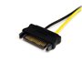 StarTech.com Câble adaptateur d'alimentation SATA vers carte vidéo PCI Express 8 broches de 15 cm