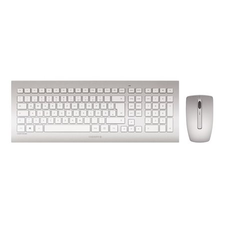 CHERRY DW 8000 clavier Souris incluse RF sans fil QWERTY Anglais américain Argent
