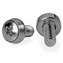 StarTech.com Vis 12-24 pour rack de serveur plaqués en nickel - Pack de 50