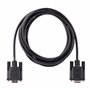 StarTech.com Câble Série RS232 Null Modem de 3m - Cordon DB9 Mâle Femelle - Câble Série Croisé avec Blindage Al-Mylar - Port sér