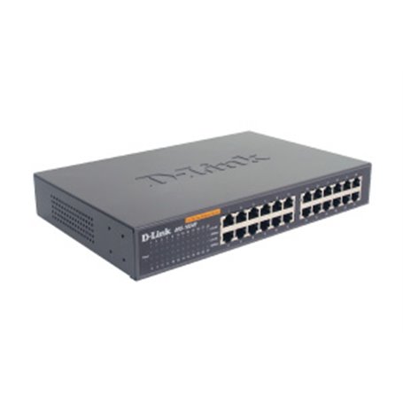 D-Link 24-port 10/100M NWay Desktop - Internal PSU (incl. 19" rack mount kit) Non-géré