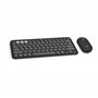 Logitech Pebble 2 Combo for Mac clavier Souris incluse RF sans fil + Bluetooth AZERTY Français Graphite
