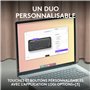 Logitech Pebble 2 Combo for Mac clavier Souris incluse RF sans fil + Bluetooth AZERTY Français Graphite