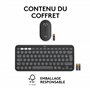 Logitech Pebble 2 Combo for Mac clavier Souris incluse RF sans fil + Bluetooth AZERTY Français Graphite
