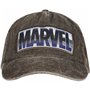 Casquette Unisex Marvel Vintage Wash Logo 58 cm Gris Taille unique