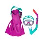 Lunettes de Plongée avec Tube et Palmes Bestway Multicouleur 37-41