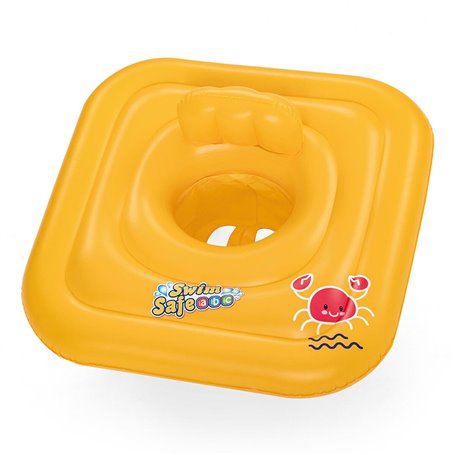 Flotteur pour bébés Bestway Jaune Crabe 76 x 76 cm 1-2 ans (1 Unité)