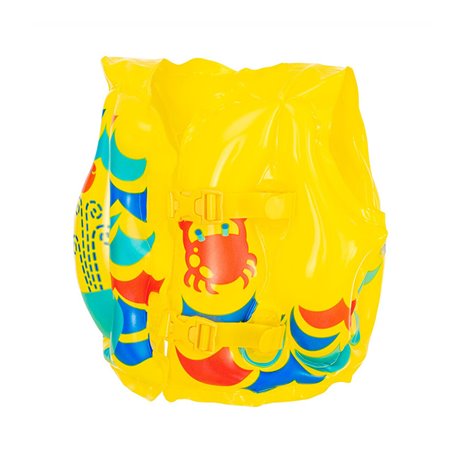 Gilet Gonflable pour Piscine Bestway Jaune Crabe 41 x 30 cm 3-6 ans