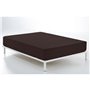 Drap housse Alexandra House Living Marron Chocolat 90 x 200 cm