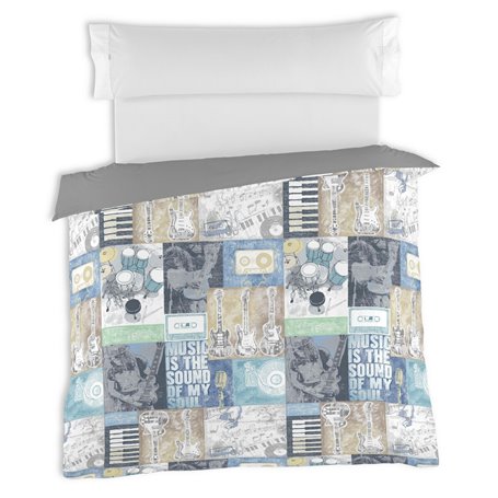 Housse de Couette Alexandra House Living Music Multicouleur 200 x 200 cm