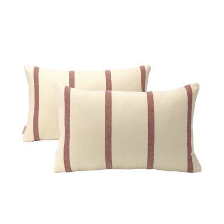 Housse de coussin Alexandra House Living Bordeaux 30 x 50 cm 2 Unités