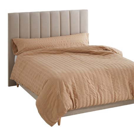 Parure de couette Alexandra House Living Amán Marron Clair Lit 2 persones 2 Pièces