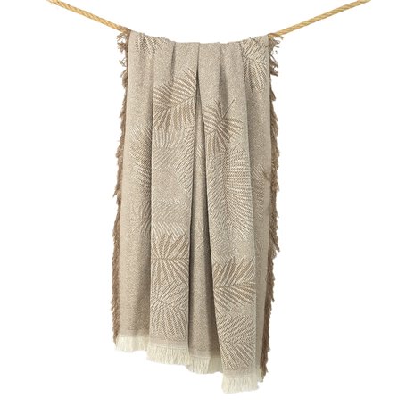 Couverture Alexandra House Living Palma Beige 125 x 180 cm