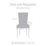 Housse de Chaise Eysa TROYA Marron Clair 50 x 55 x 50 cm 2 Unités