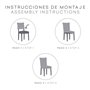 Housse de Chaise Eysa TROYA Marron Clair 50 x 55 x 50 cm 2 Unités
