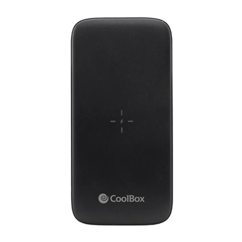 Coolbox COO-PB10KW-BK1 banque d'alimentation électrique 10000 mAh Recharge sans fil Noir