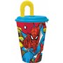 Verre avec Paille Spider-Man Arachnid Grid 430 ml