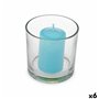 Bougie Parfumée 10 x 10 x 10 cm (6 Unités) Verre Océan