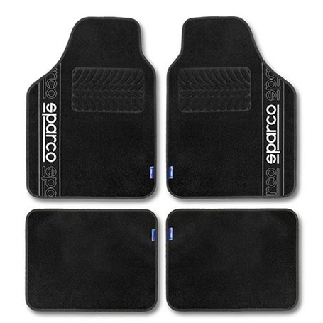 Set de tapis de voitures Sparco F510 Moquette Universel Noir 4 Pièces