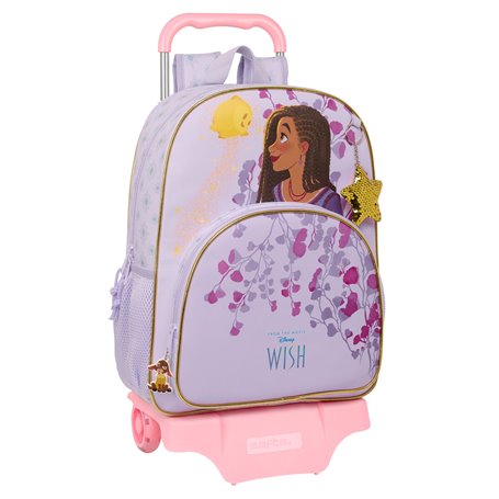 Cartable à roulettes Wish Lila 33 x 42 x 14 cm