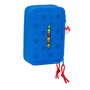 Pochette à crayons triple Super Mario Play Bleu Rouge 12.5 x 19.5 x 5.5 cm (36 Pièces)