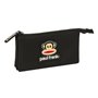 Trousse Fourre-Tout Triple Paul Frank Join the fun Noir 22 x 12 x 3 cm
