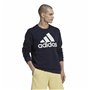 Sweat sans capuche homme Adidas Essentials Big Logo Blue marine Bleu foncé