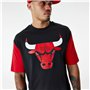 T-shirt à manches courtes homme New Era NBA Colour Insert Chicago Bulls Noir