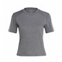 T-shirt à manches courtes femme Adidas 3 stripes Essentials Gris clair