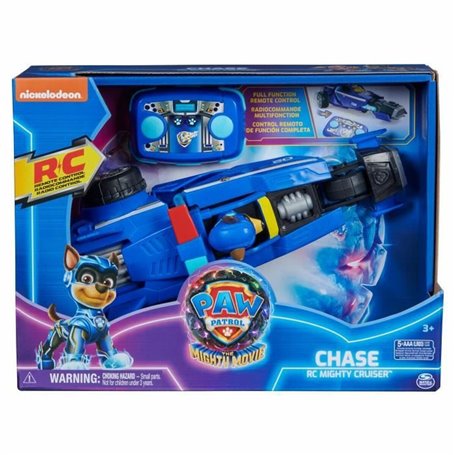 PAW Patrol - La Super Patrouille Le Film - Véhicule RC Chase - Voiture Télécommandée Voiture Figurine Pat Patrouille À Collectio