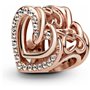 Pendentif Femme Pandora SPARKLING ENTWINED HEARTS