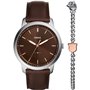 Montre Homme Fossil MINIMALIST SPECIAL PACK Marron (Ø 44 mm)