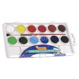 Set de peintures aquarelle Jovi 800/12 12 couleurs Coffret