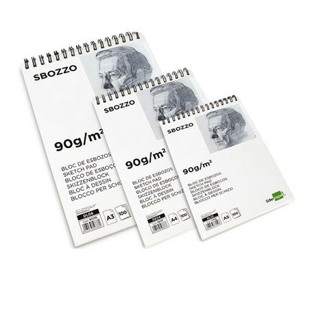 Bloc à dessin Liderpapel DL06 Blanc 100 Volets A3