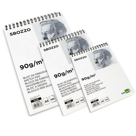 Bloc à dessin Liderpapel DL10 Blanc 100 Volets