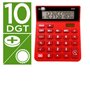 Calculatrice Liderpapel XF22 Rouge Plastique