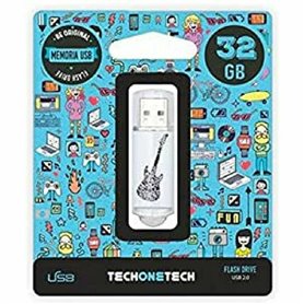 Clé USB Tech One Tech 32 GB Noir Clé USB Tech One Tech 32 GB Noir