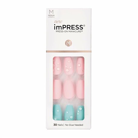 Faux ongles Kiss imPRESS color Dew Drop (30 Unités)